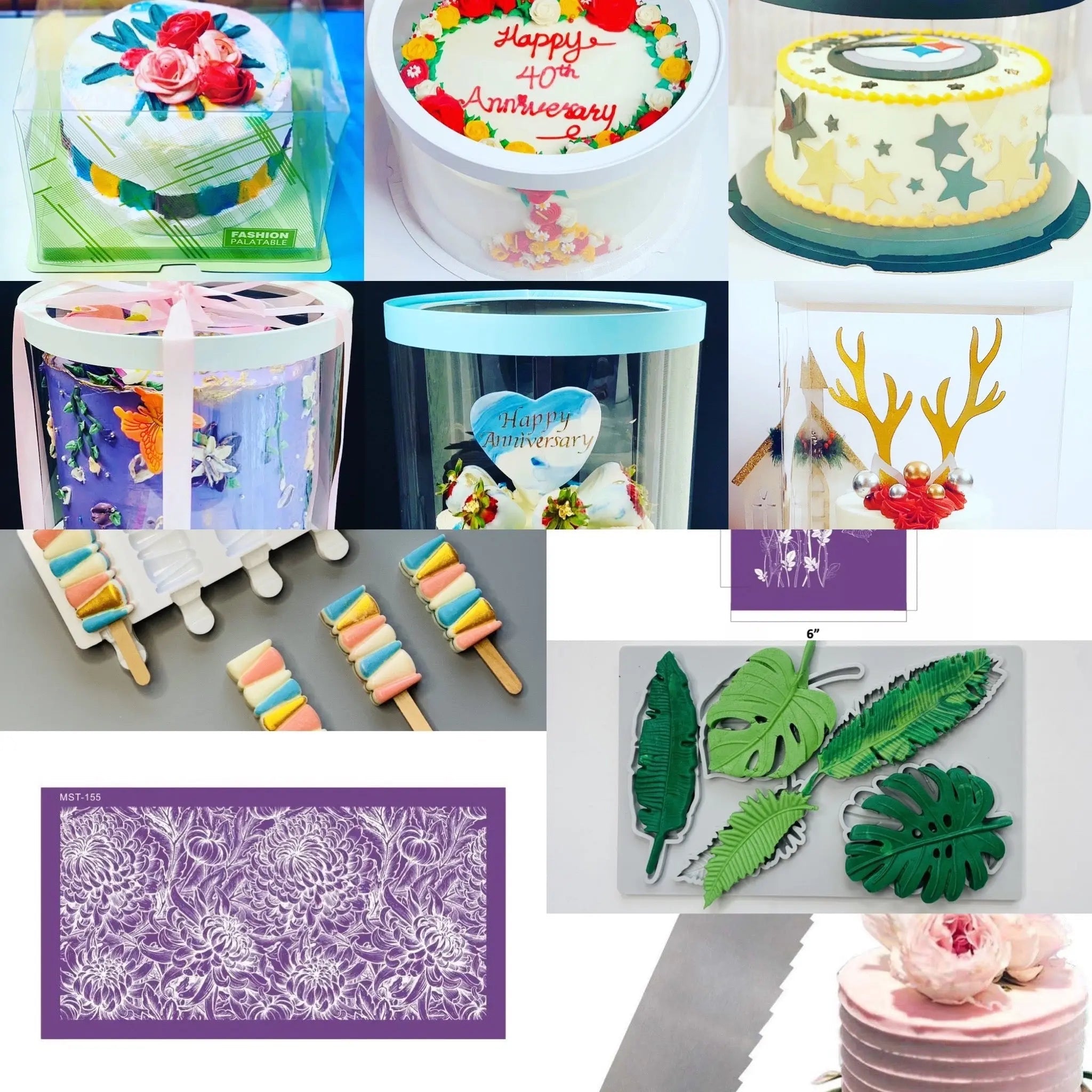Clear Cake Box Packaging & Accessories - Sweet Degrees Kitchen