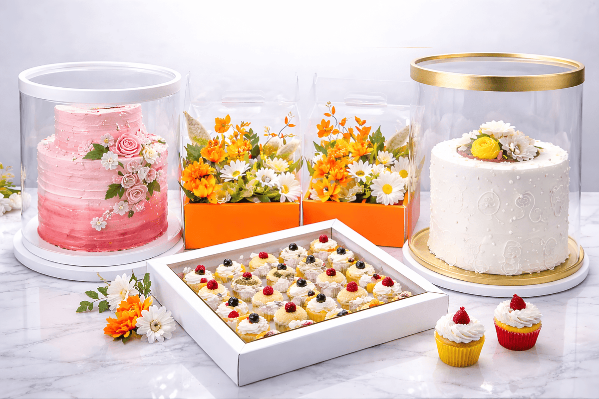 Cake Boxes – Clear Cake Box with Lid, 60+ Sizes | Sweet Degrees Kitchen