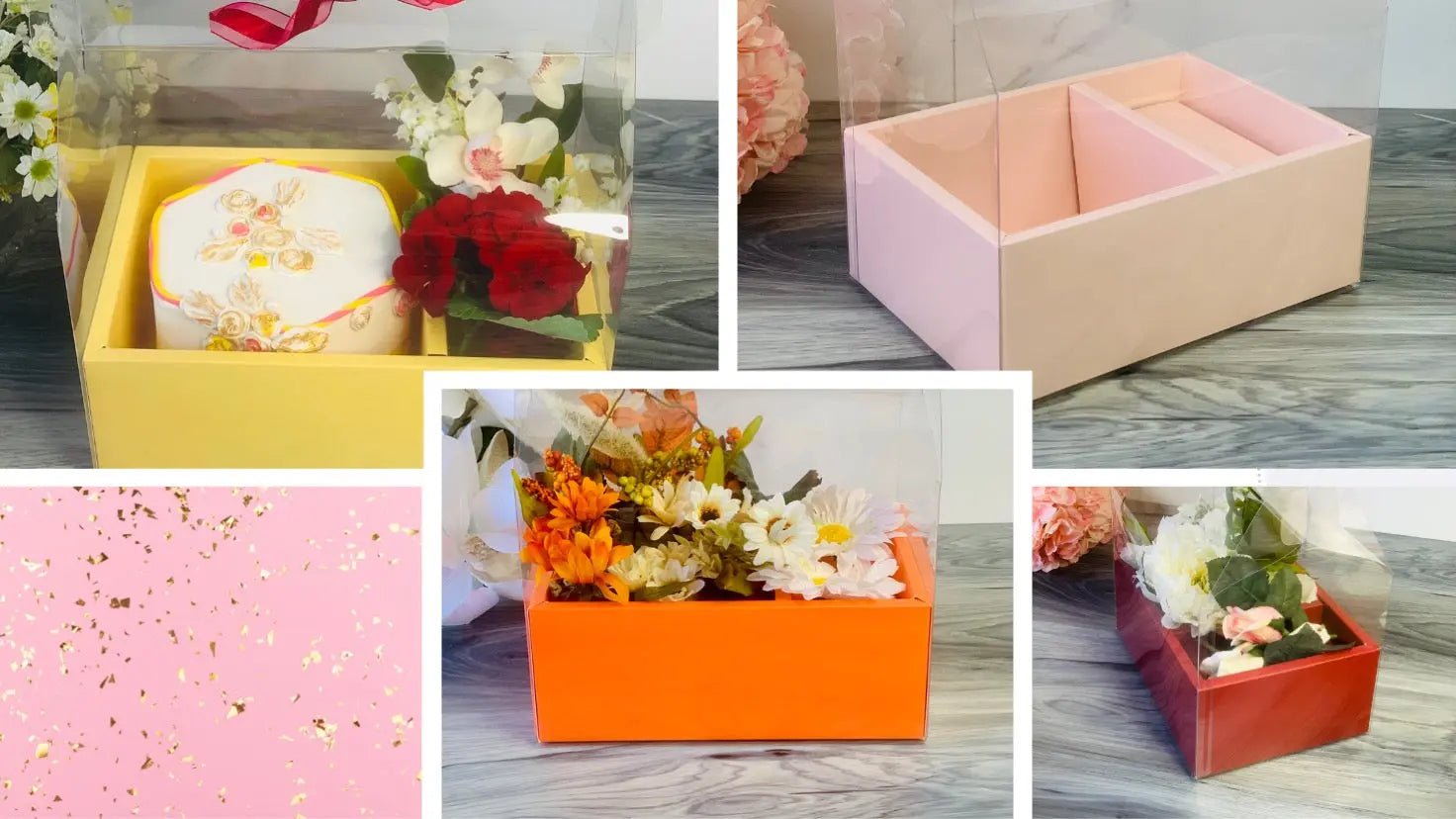Flower Gift Boxes - Sweet Degrees Kitchen