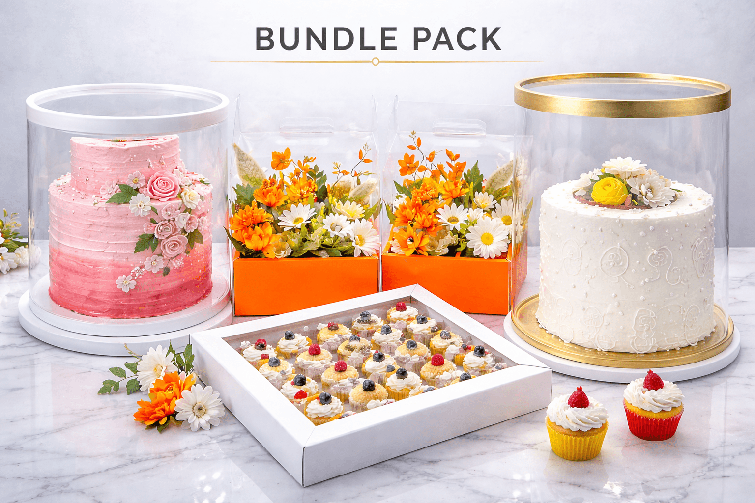 Transparent Cake Containers - Sweet Degrees Kitchen