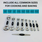 stainless steel  Measuring cups and  Magnetic measuring spoons set