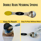 stainless steel  Measuring cups and  Magnetic measuring spoons set