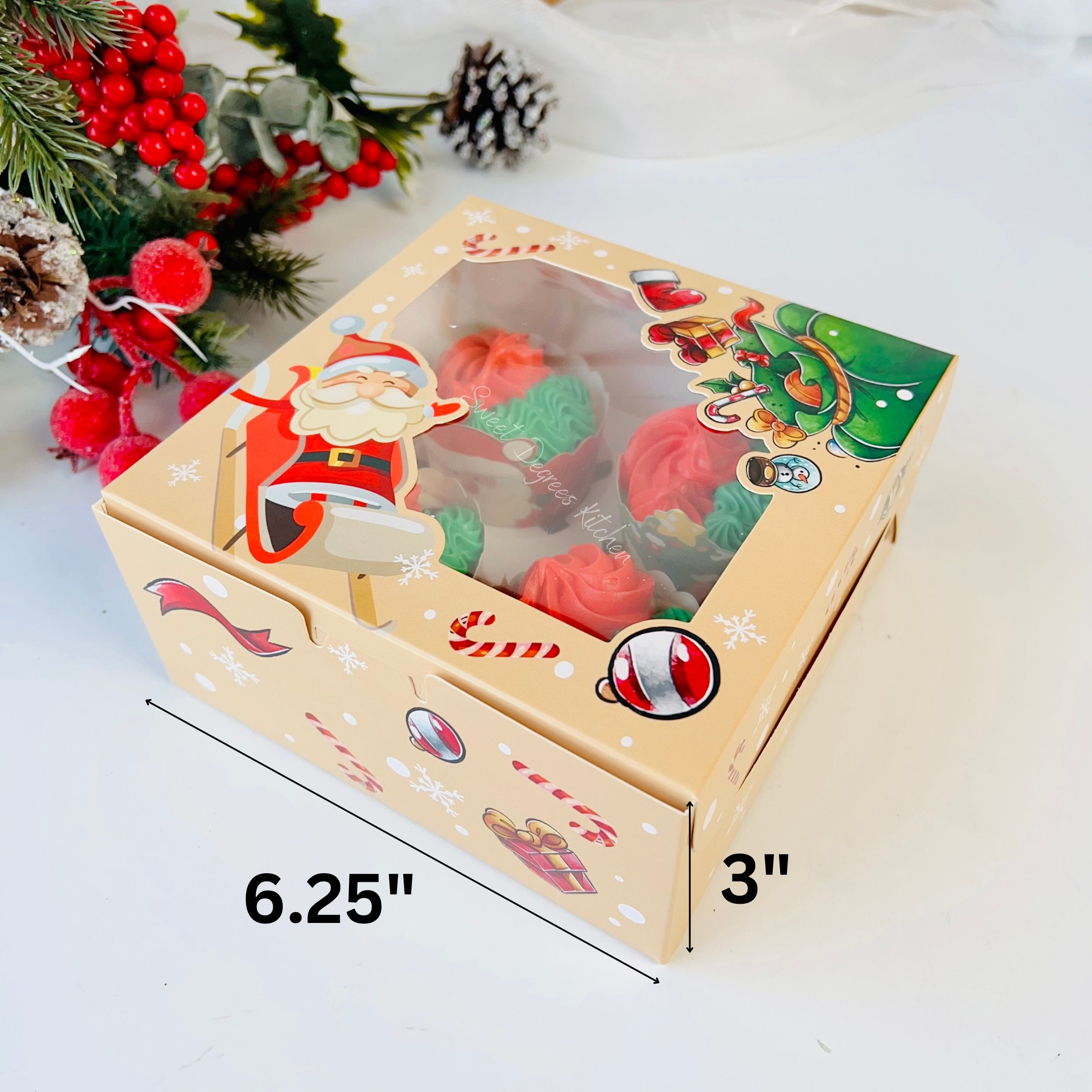 Christmas Cupcake Cookie Boxes