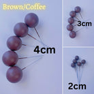 brown Mini ball cake topper