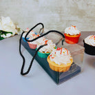 Clear Cupcake & Muffin Boxes with 4 Holes