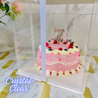 12 inch clear cake box