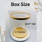 Tall Round Clear Cake Box