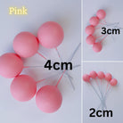 Pink Mini ball cake topper