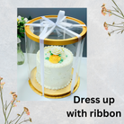 Tall Round Clear Cake Box