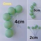 green Mini ball cake topper