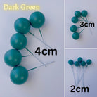 dark green Mini ball cake topper