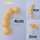 yellow Mini ball cake topper