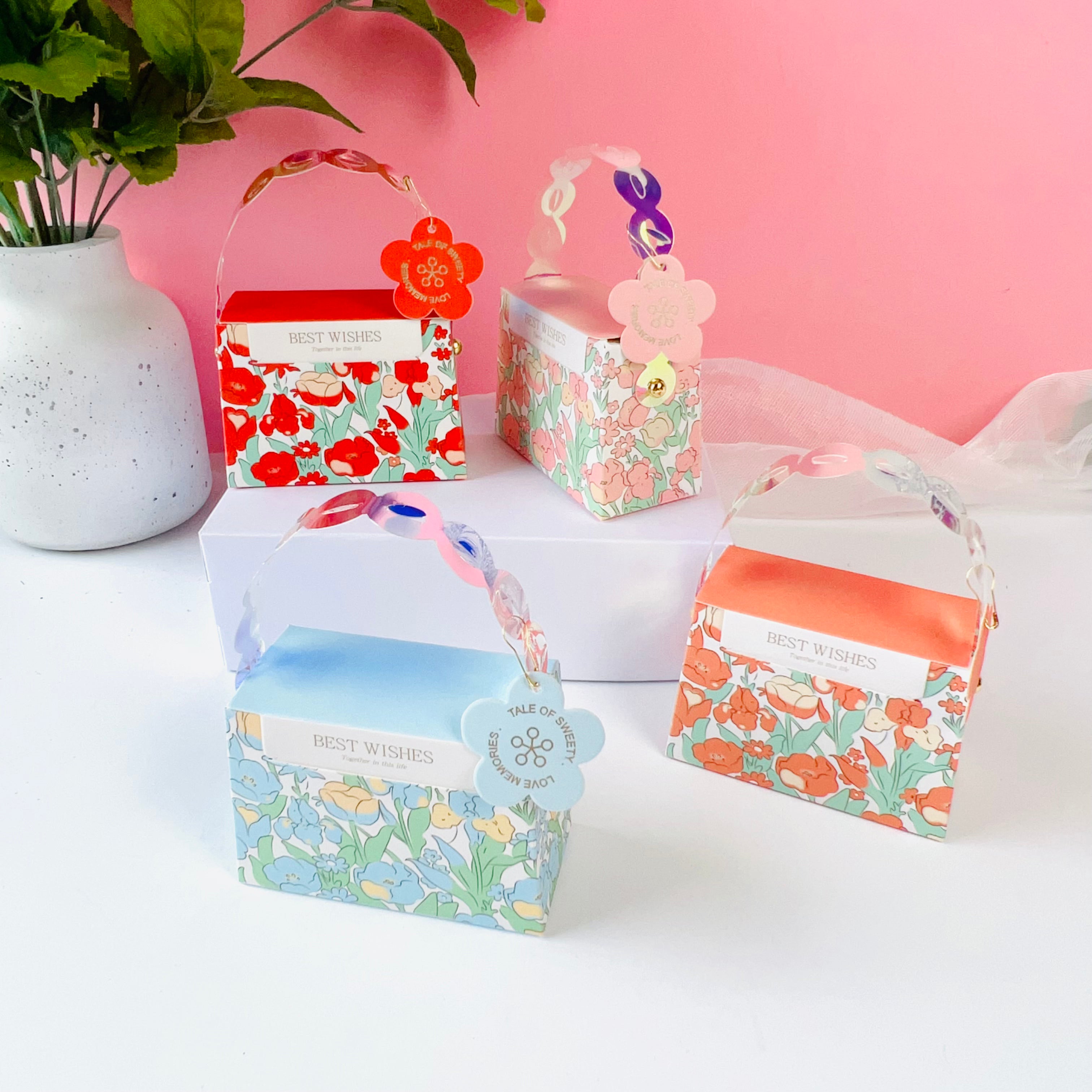 Luxury Handbag Wedding Favor Boxes