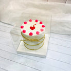 6 inch square clear small cake box