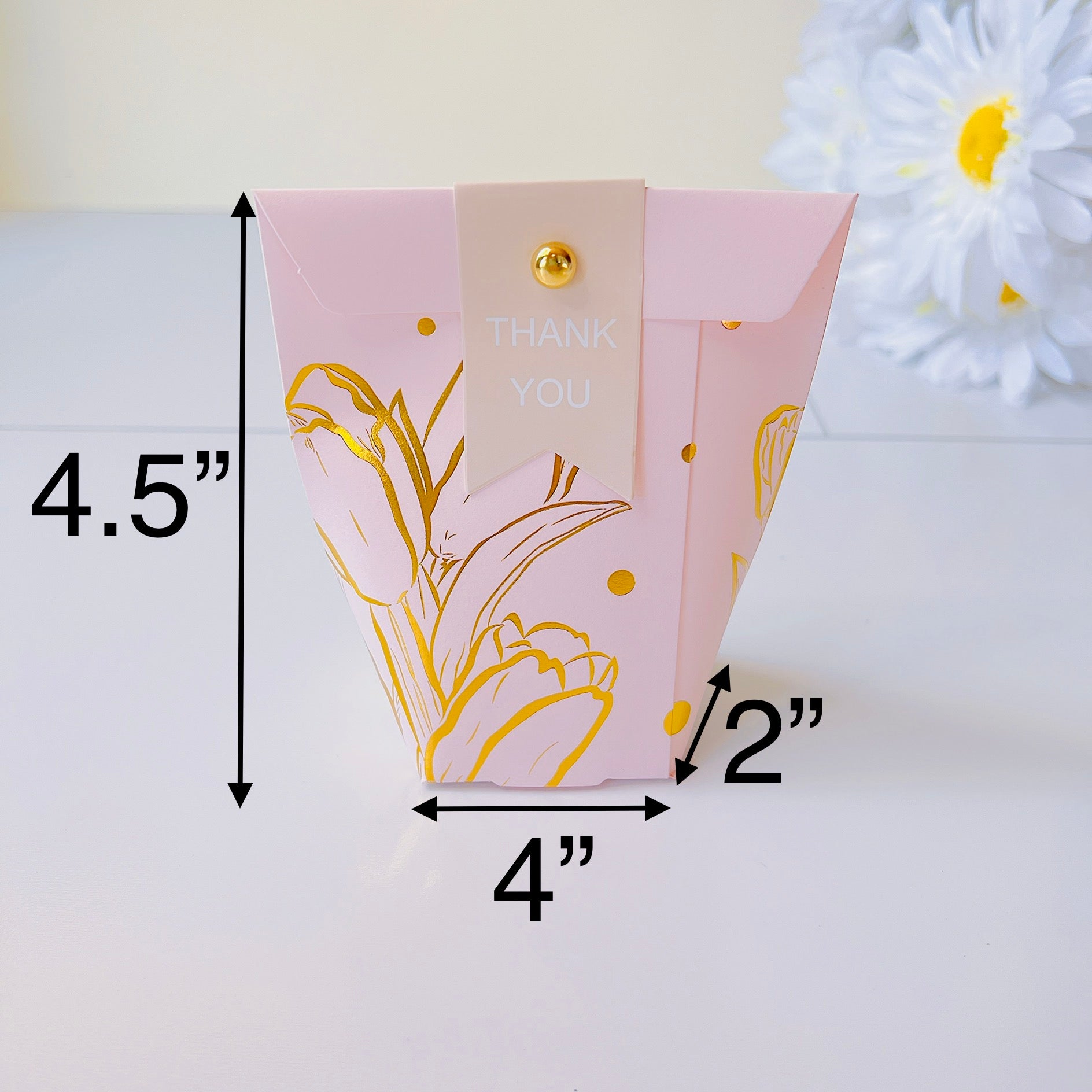 50 Pcs Wedding Favor Boxes - Luxury Candy Boxes