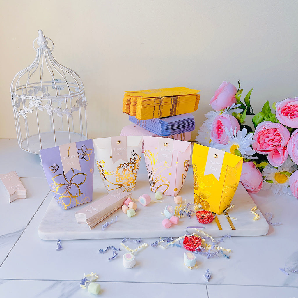 50 Pcs Wedding Favor Boxes - Luxury Candy Boxes