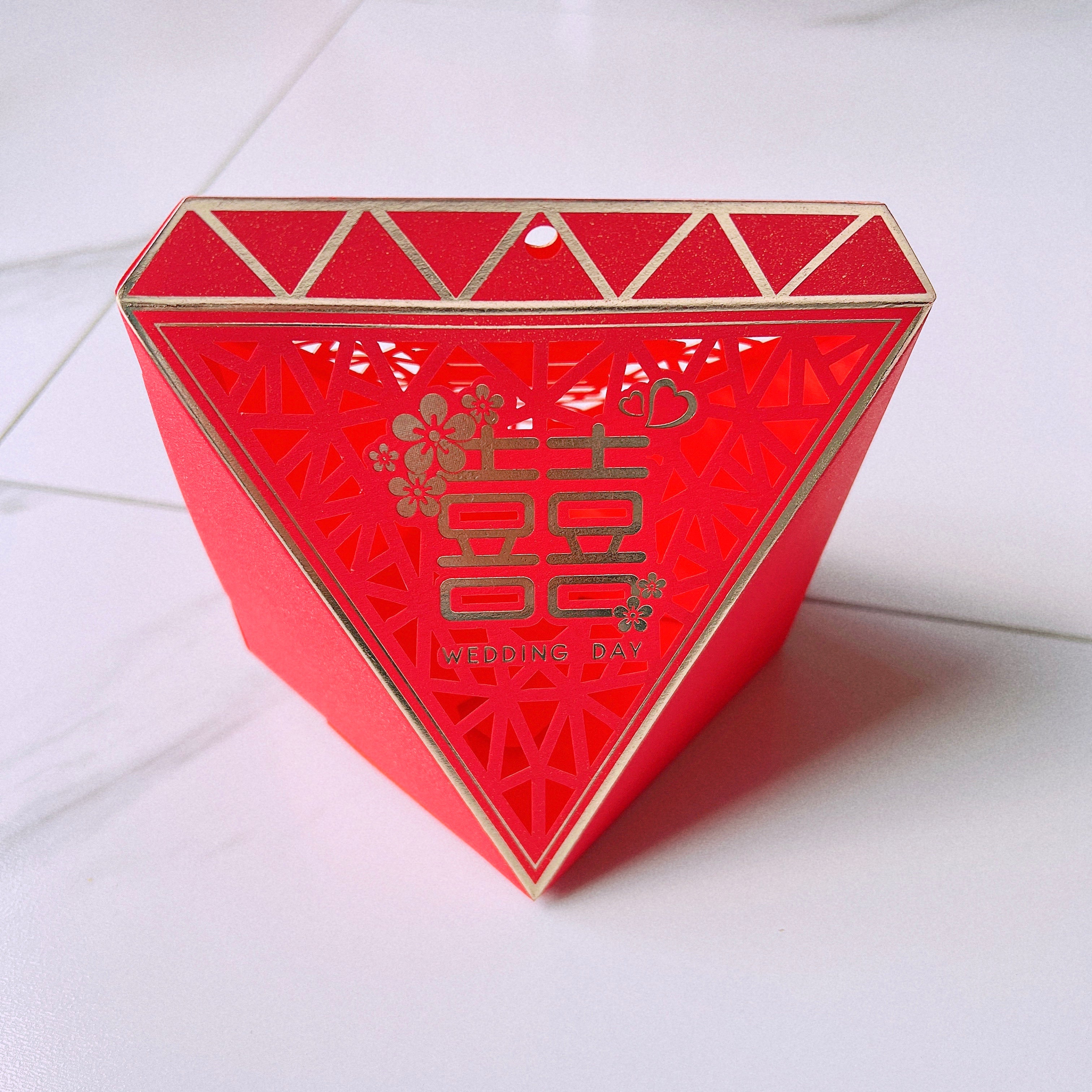 Chinese Red Wedding Favor Boxes with Tassel