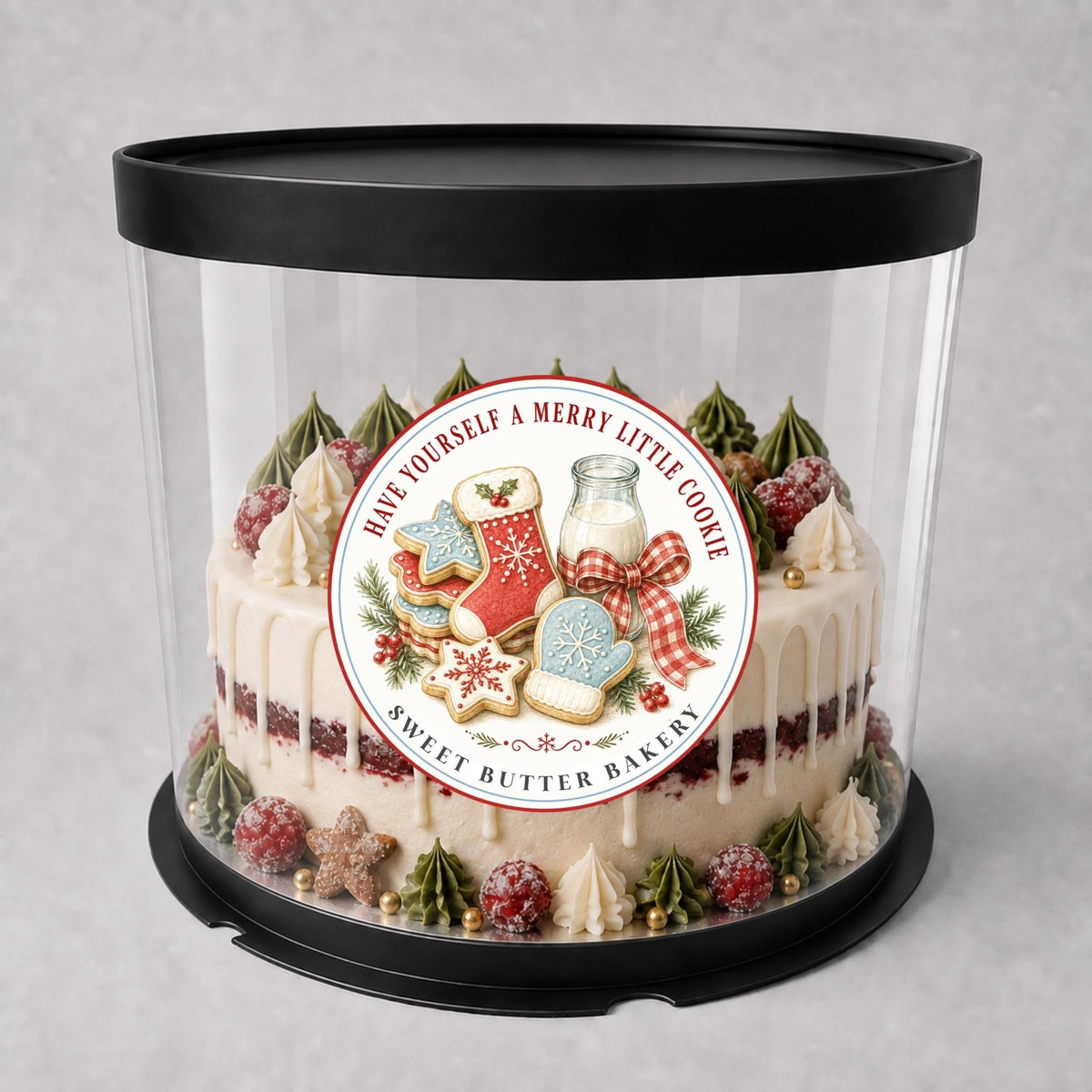 Personalized Christmas Baking Stickers, From the Kitchen of Labels, Holiday Baked Goods Packaging Labels, Custom Bakery Stickers