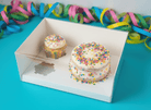 Cake and Cupcake Bento Boxes with Clear Lid - 1 Cake & 2 Cupcakes -  Cupcake boxes