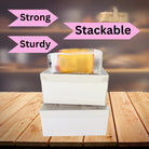 Cake and Cupcakes Bento Boxes With Clear Lid and 2 Cupcake Holes - Sweet Degrees Kitchen