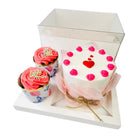Cake and Cupcakes Bento Boxes With Clear Lid and 2 Cupcake Holes - Sweet Degrees Kitchen