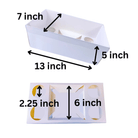 Cake and Cupcakes Bento Boxes With White Wax Paper and 4 Cupcake Holes -  Cupcake boxes