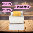 Cake and Cupcakes Bento Boxes With White Wax Paper and 4 Cupcake Holes -  Cupcake boxes