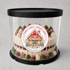 Personalized Christmas Bakery Labels, Round Holiday Treat Packaging Stickers, Custom Cookie Box Seals, Matte or Glossy