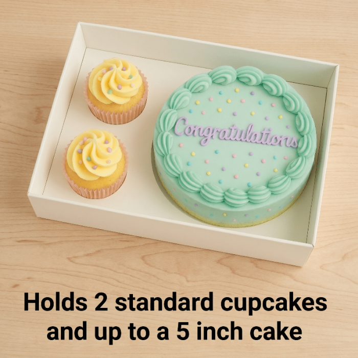 Clear Bento Cake Box 1 + 2 Cupcake Combo - variant_product_type