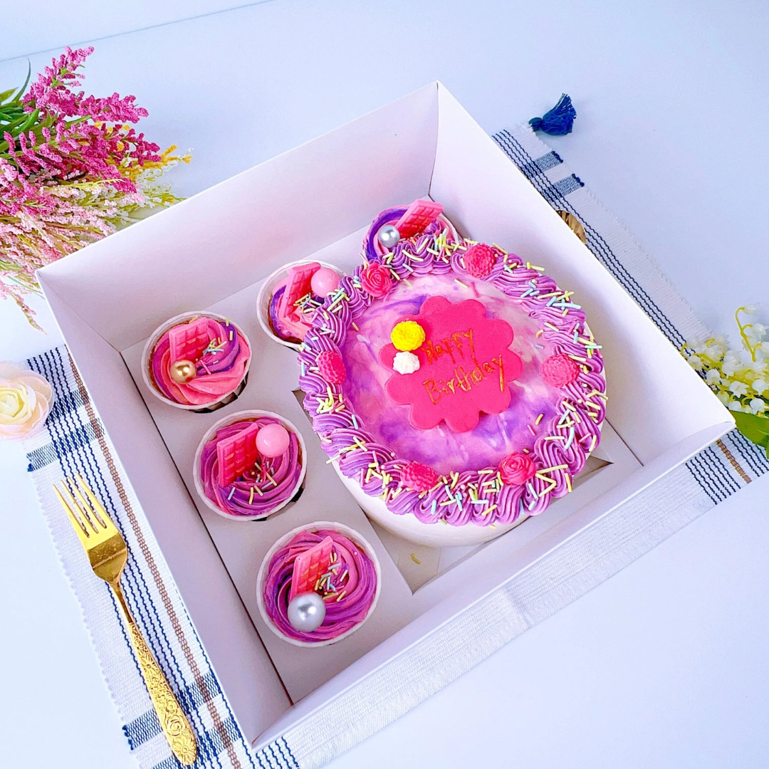 Clear Bento Cake Box 1 + 5 Cupcake Combo - variant_product_type