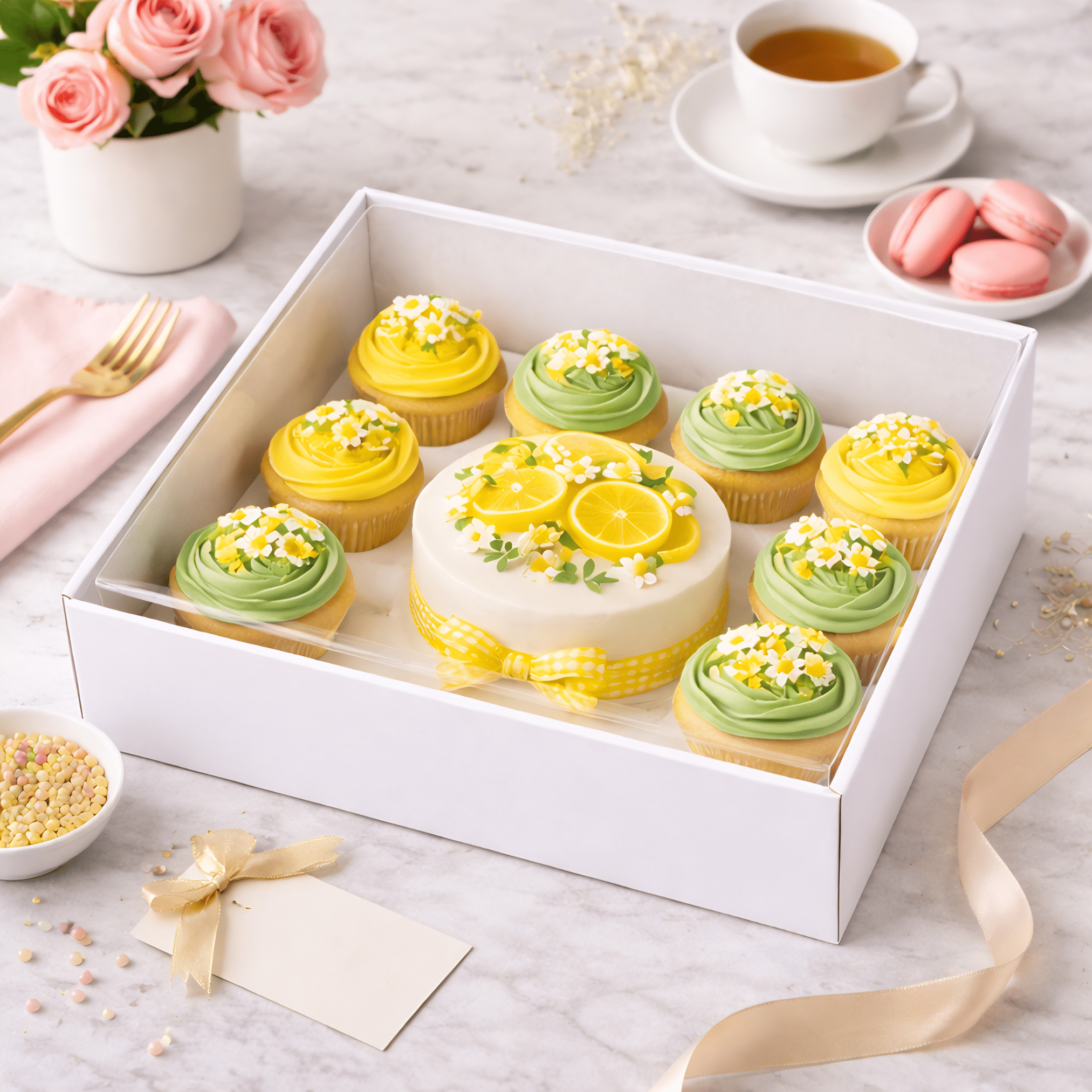 Clear Bento Cake Box 1 + 8 Cupcake Combo - variant_product_type