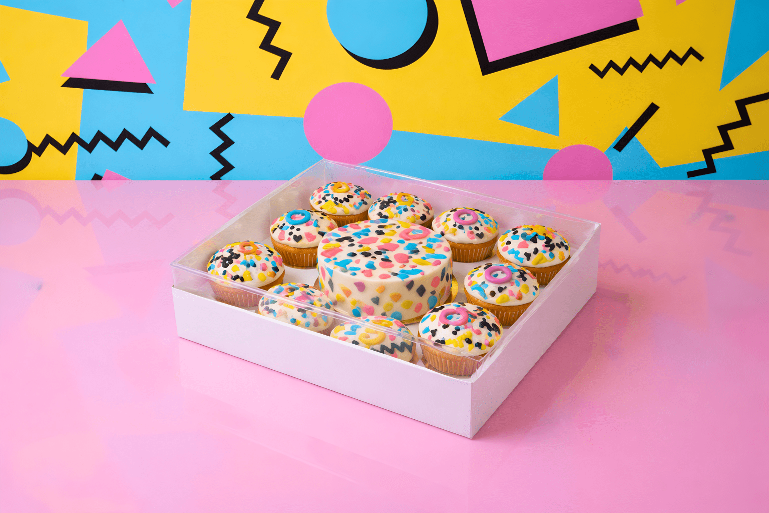 Clear Bento Cake Box 1 + 8 Cupcake Combo - variant_product_type