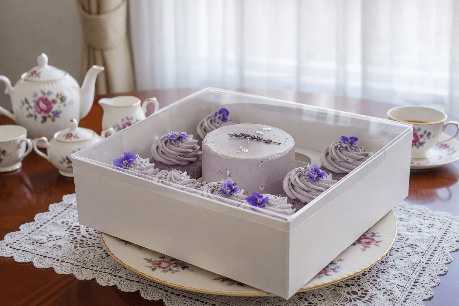 Clear Bento Cake Box 1 + 8 Cupcake Combo - variant_product_type