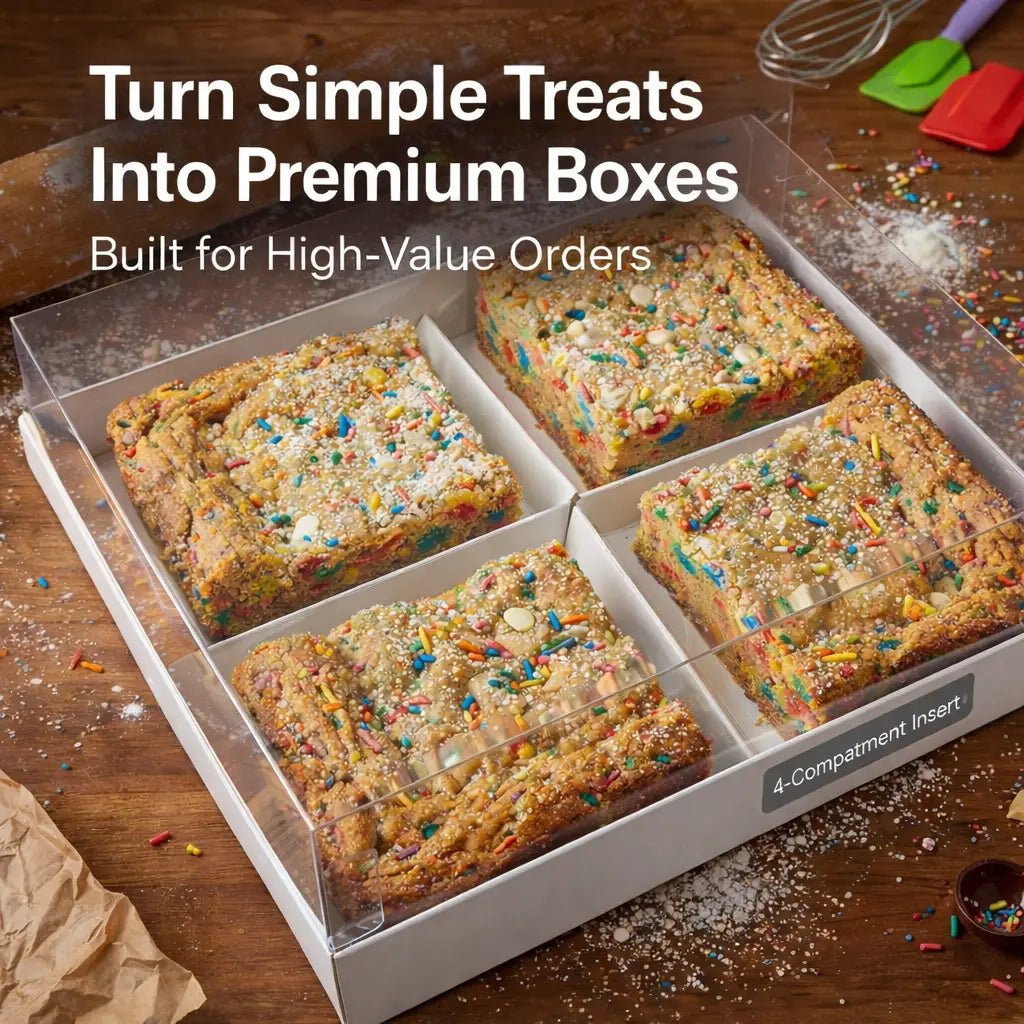 Clear Cookie & Brownie Box with 4 or 6 Inserts - variant_product_type