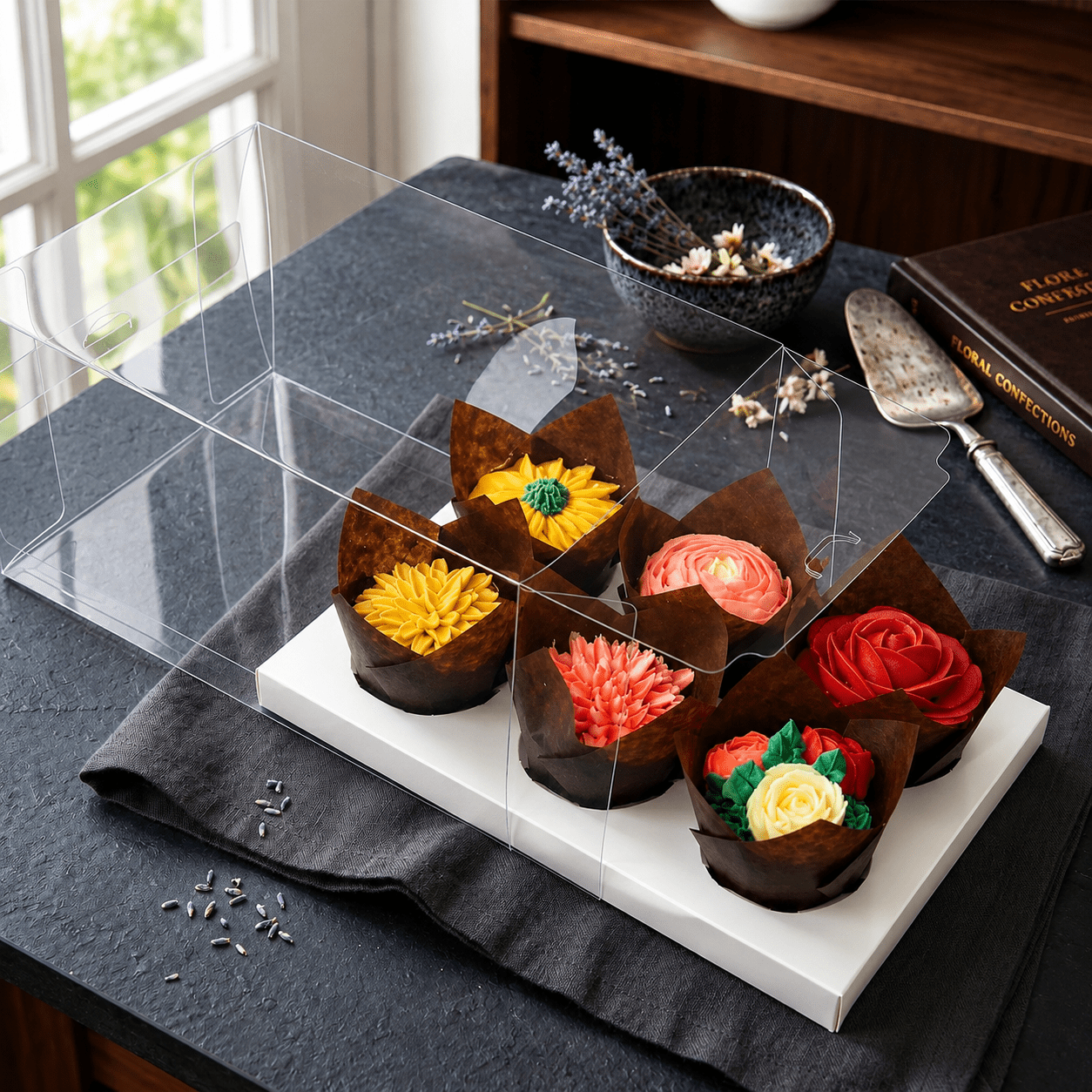 Clear Cupcake Boxes for 6 Cupcakes - variant_product_type