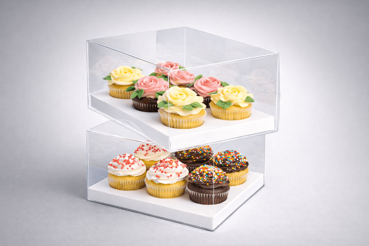 Clear Cupcake Boxes for 6 Cupcakes - variant_product_type