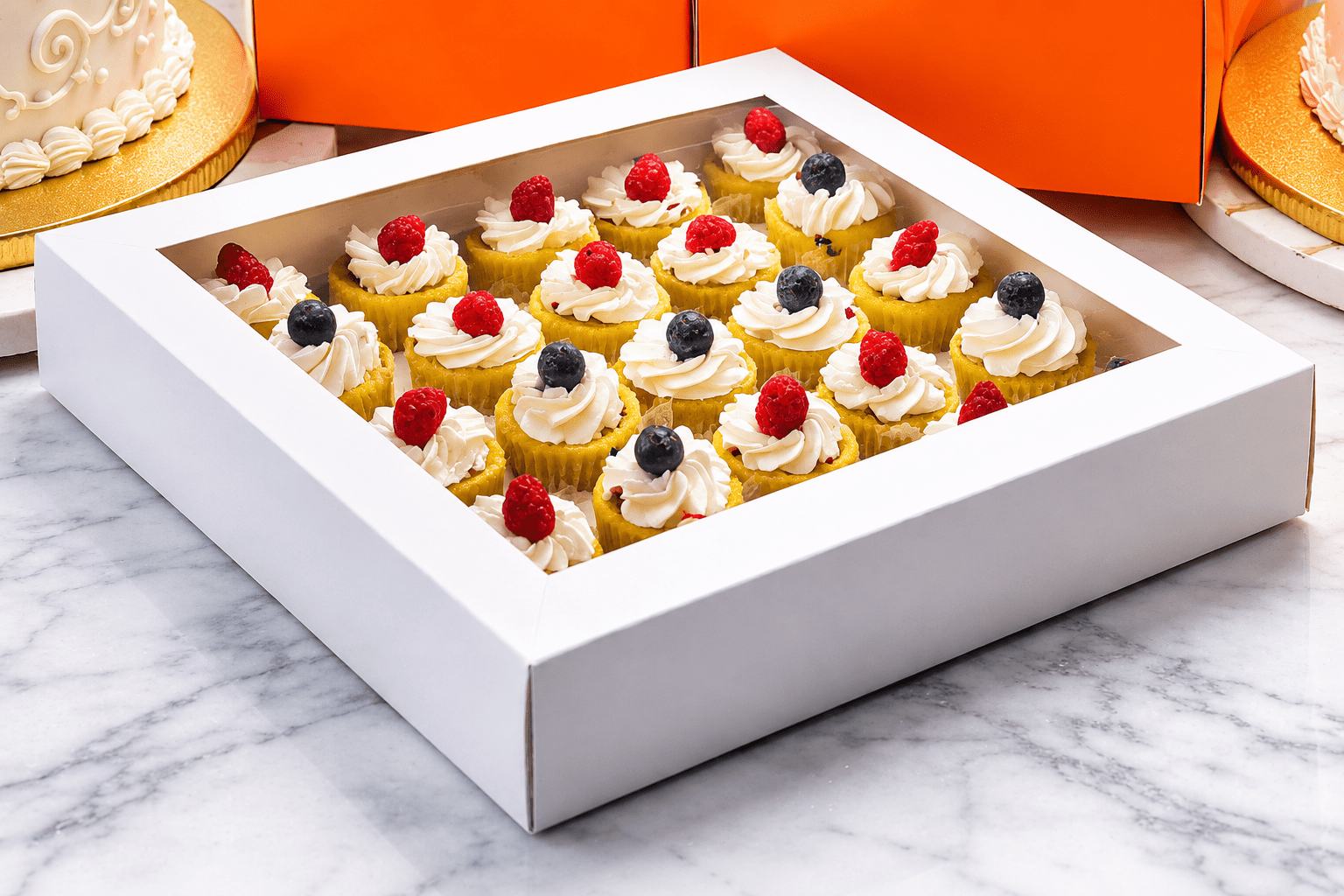 Clear Mini Cupcake Boxes with Inserts 12 or 24 Count - variant_product_type