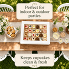 Clear Mini Cupcake Boxes with Inserts 12 or 24 Count - variant_product_type