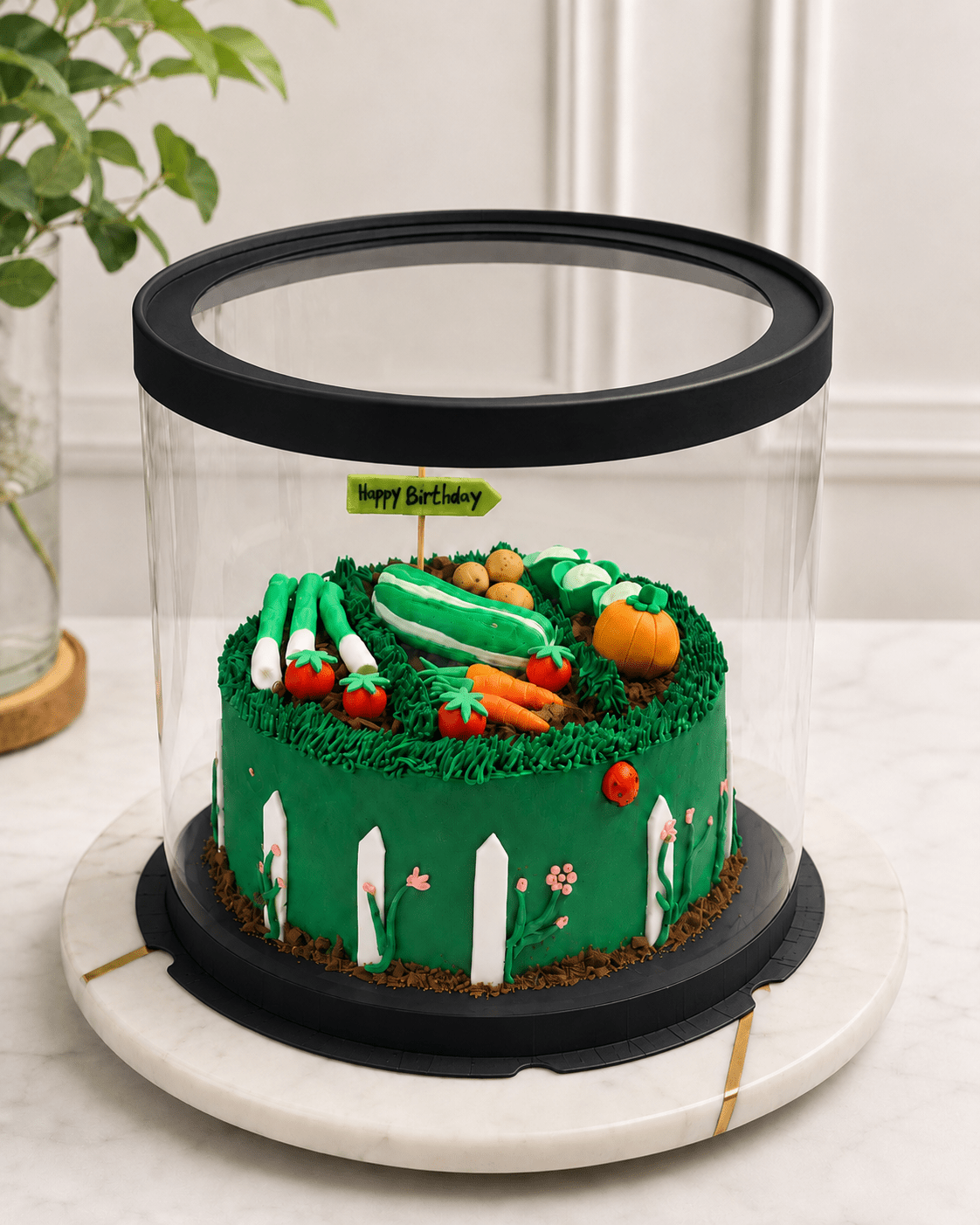 Clear Round Cake Box 10 x 9.5 for Decorated Cakes & Events - variant_product_type
