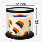 Clear Round Cake Box 10 x 9.5 for Decorated Cakes & Events - variant_product_type