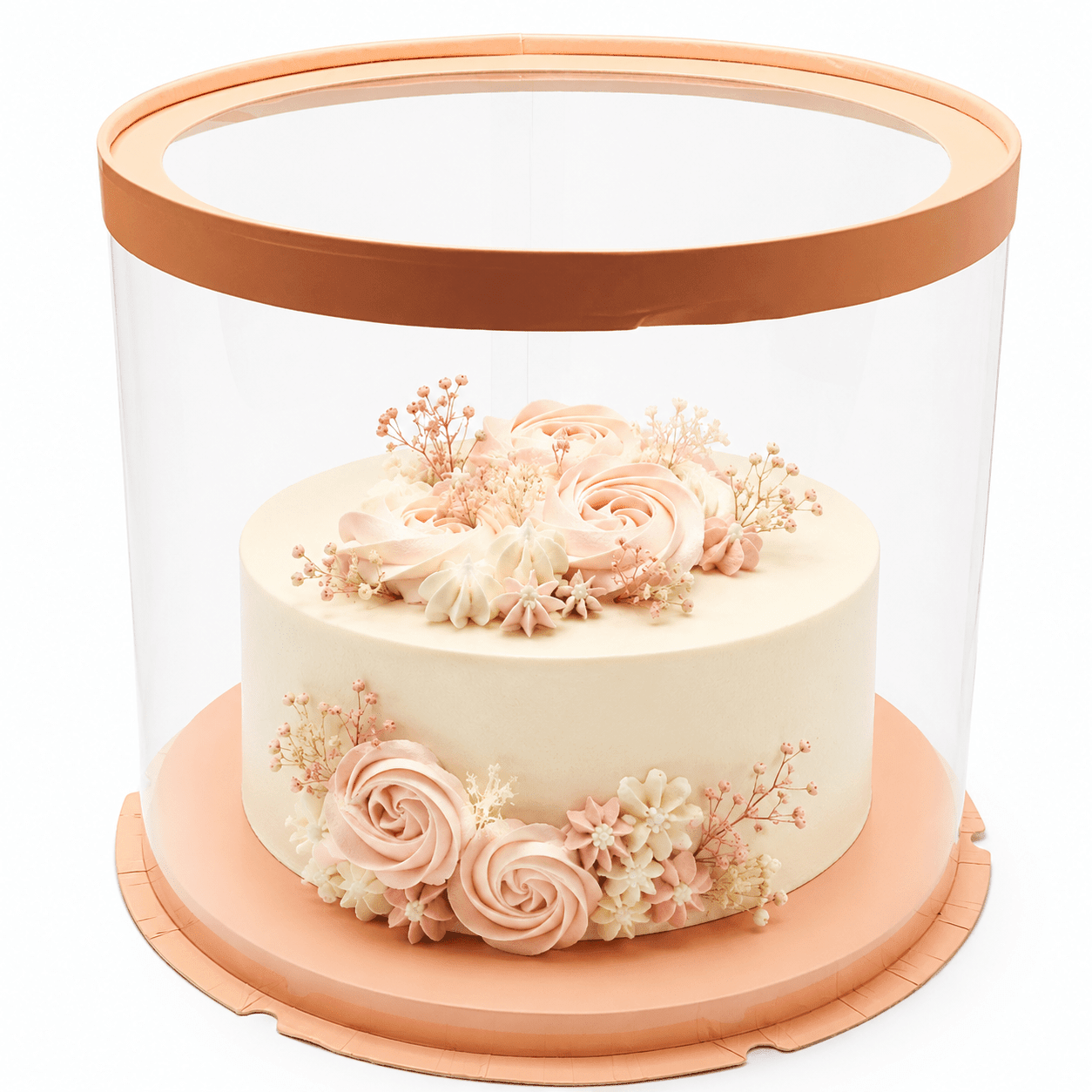 Clear Round Cake Box 10 x 9.5 for Decorated Cakes & Events - variant_product_type