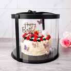 Clear Round Cake Box 11.75 x 10 for Decorated & Tiered Cakes - variant_product_type