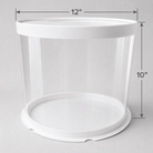 Clear Round Cake Box 11.75 x 10 for Decorated & Tiered Cakes - variant_product_type