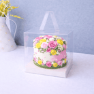 Clear Square Cake Box 6 x 6 x 6 with Handle - variant_product_type