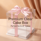 Clear Square Cake Box 8.5 x 8.5 x 9 for decorated cakes - variant_product_type