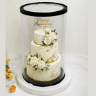 Extra Tall Clear Round Cake Box 8.5 x 17.5 for Tiered Cakes & Toppers - variant_product_type