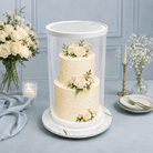 Extra Tall Clear Round Cake Box 8.5 x 17.5 for Tiered Cakes & Toppers - variant_product_type