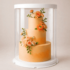 Extra Tall Clear White Round Cake Box 12 x 18 for Tiered Cakes & Toppers - variant_product_type
