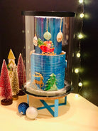 Extra Tall Round Clear Cake Box - 10" D x 17.5" H - Clear Cake Boxes for Tall Tiered Cakes - RW10175 Round cake box