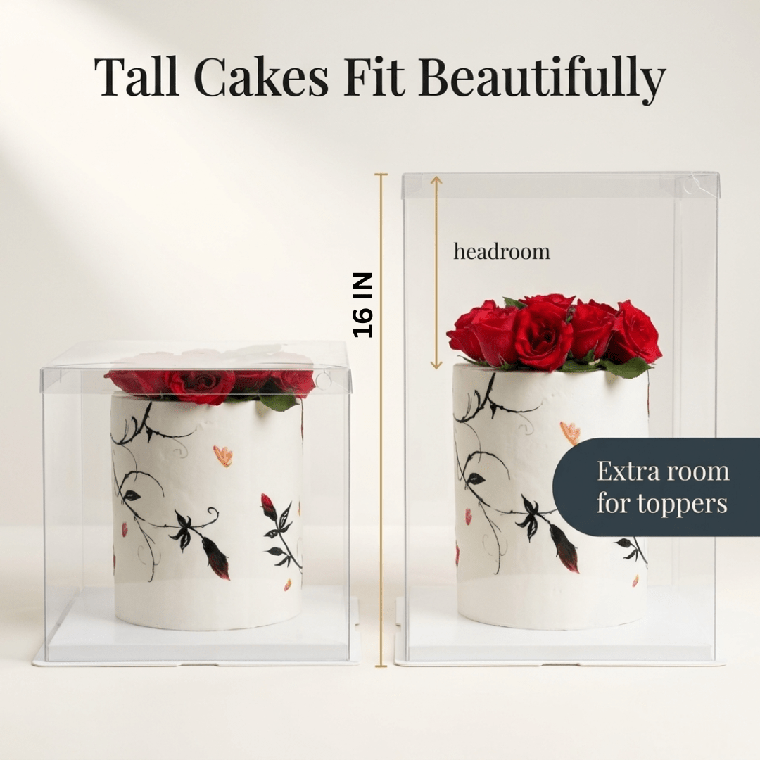 Extra Tall Square Cake Box 14 x 14 x 16 for Decorated Cakes - variant_product_type
